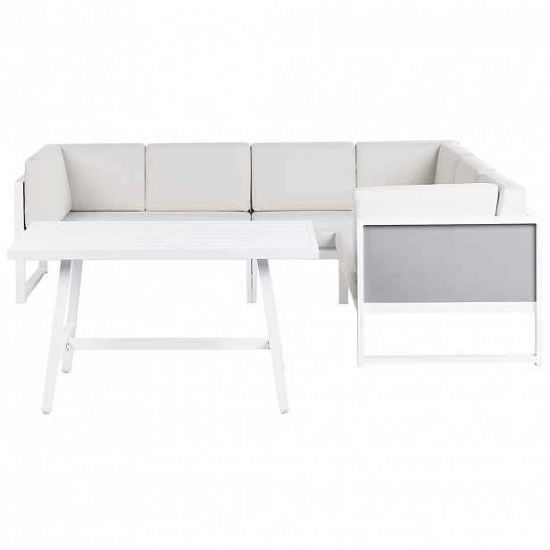 Beliani LOUNGE SADA 6-místná Bílá Castella/Fratte