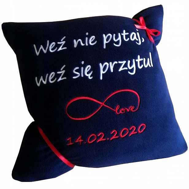Dárek na Valentýna pro manželova přítele, muže, Něj, polštář s nápisem