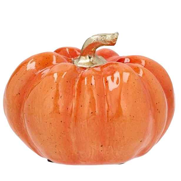 Figurka Dýně Oranžová Ozdobná Na Halloween Podzim Balkon Terasa Ozdoba