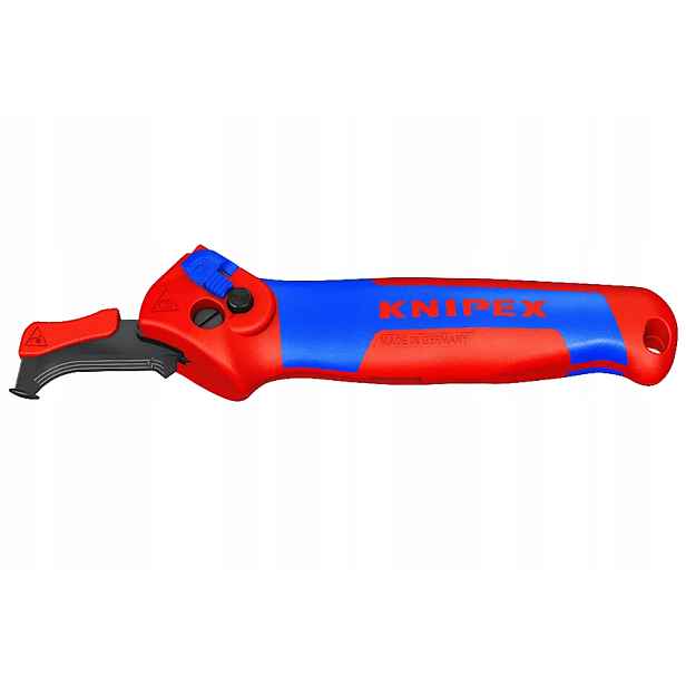 Nůž na odstraňování izolace s patkou Knipex 146 mm, vyměnitelná čepel Najder