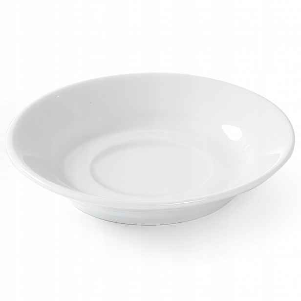 Podšálek na šálek Optima bílá porcelánová barva, průměr 115 mm, sada. 12 Ks