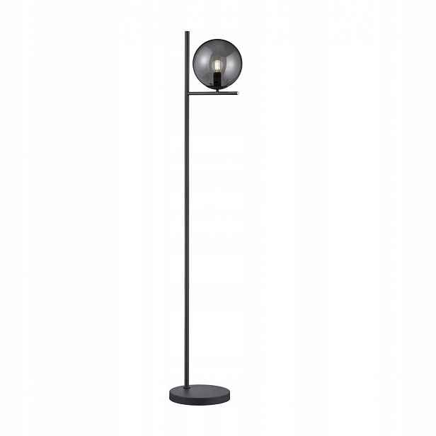 Stojací podlahová lampa Vysoká kovová Sklo Šedá Moderní Nyxis Trio