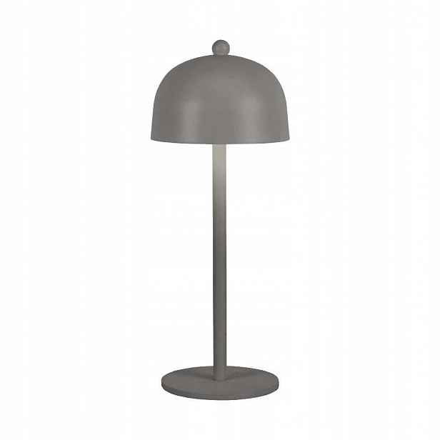 V-tac Stolní noční lampička 3W Led 30cm nabíjení Usb stmívání šedá