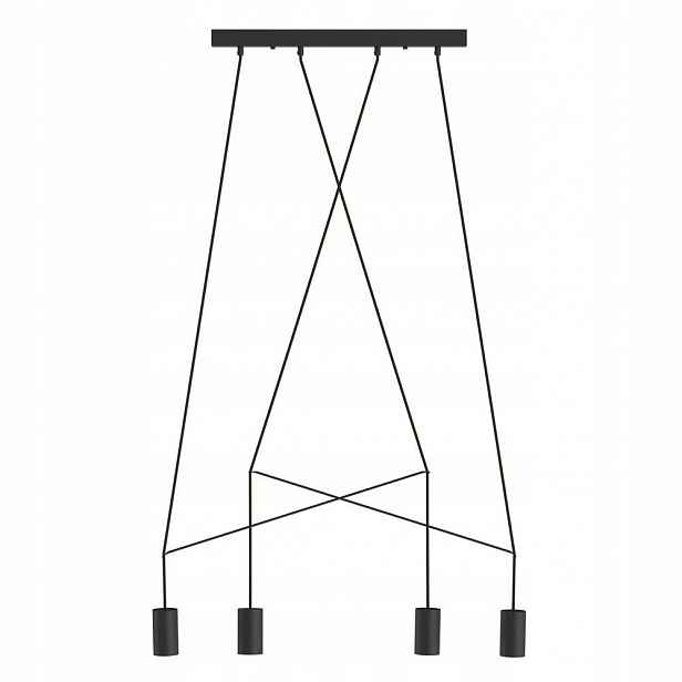 Černá závěsná lampa Imbria IV je moderní nad jídelní stůl Nowodvorski