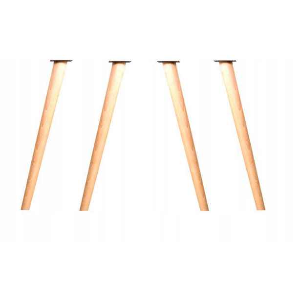 Dřevěné Nohy Pro Nábytek, Výška 50 CM, Soustružené Plechy