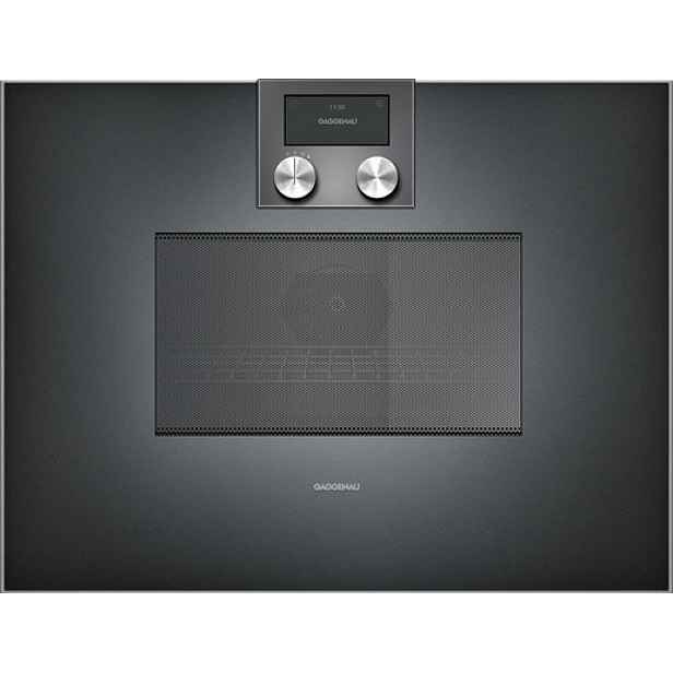 Gaggenau 400 series kombinovaná mikrovlnná trouba 60 x 45 cm, pravé panty dveří BM450100