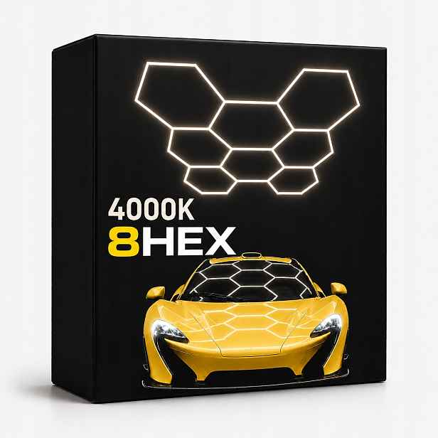 Sada bílá Hexagon Led HEX8 245W studio design premium světlé 4000K