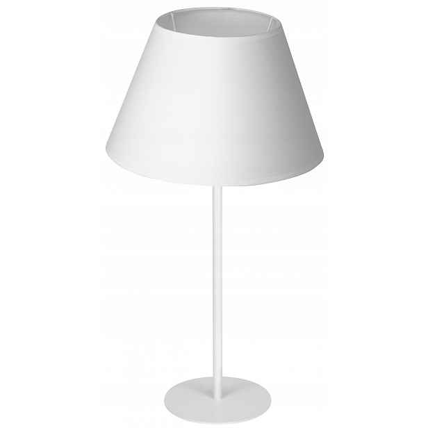 Stolní lampa Arden Bílá Zlatá Abažurová elegantní do pracovny