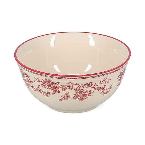 Vínová/slonovinová porcelánová miska Cyril – S|P Collection