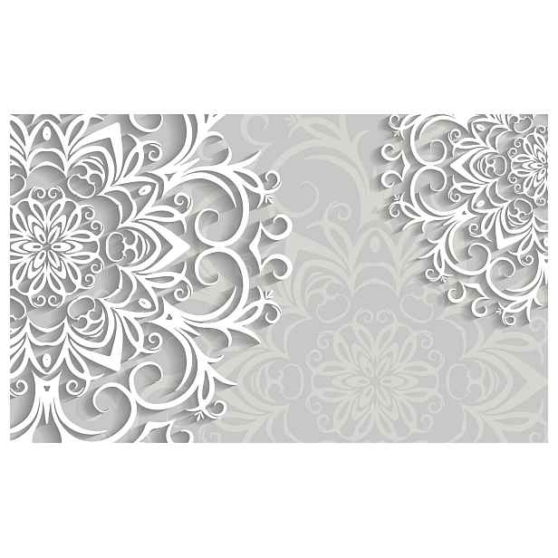 Fototapeta Bílé květy šedá abstrakce elegance 300x210 lepidlo