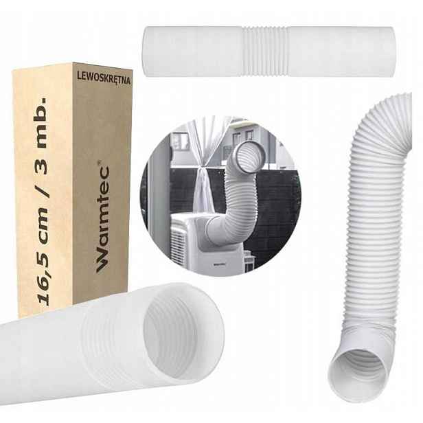 Trubka pro levotočivý přenosný klimatizátor (fi16,5 cm) – 3 m
