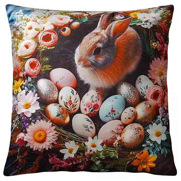 Velikonoční povlak na polštář HELLO BUNNY I. 40x40 cm  Mybesthome