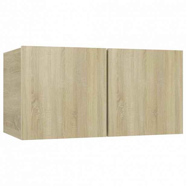 vidaXL Závěsná TV skříňka dub sonoma 60x30x30 cm