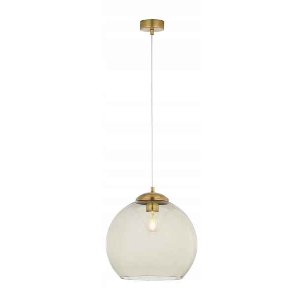 Závěsná lampa Asti Patina Šedá Skleněná Stínidlo 1xE27 29 cm Stropní Svítidlo