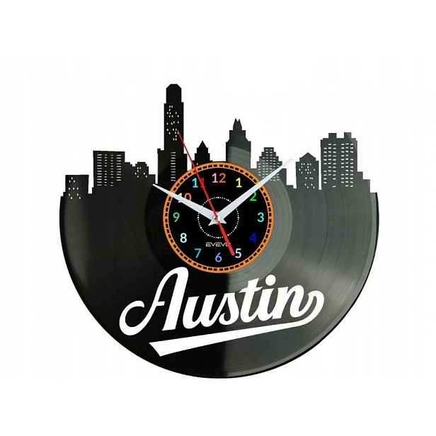 Austin Dárek Originální dekorace do domu Hodiny z vinylové desky