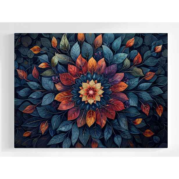 Plakát Mandala Listy Podzim Příroda Dekorace 100x75