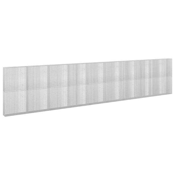 vidaXL Gabion s drátem 5 mm a síťkou 5x2,5 cm 950x30x200 cm