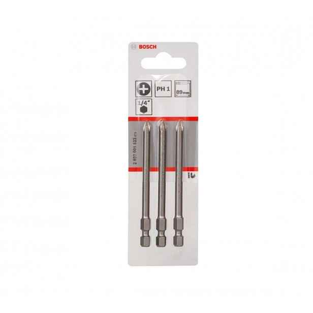 Bosch - Sada bitů PH1, délka 89 mm, 3 ks 2607001533