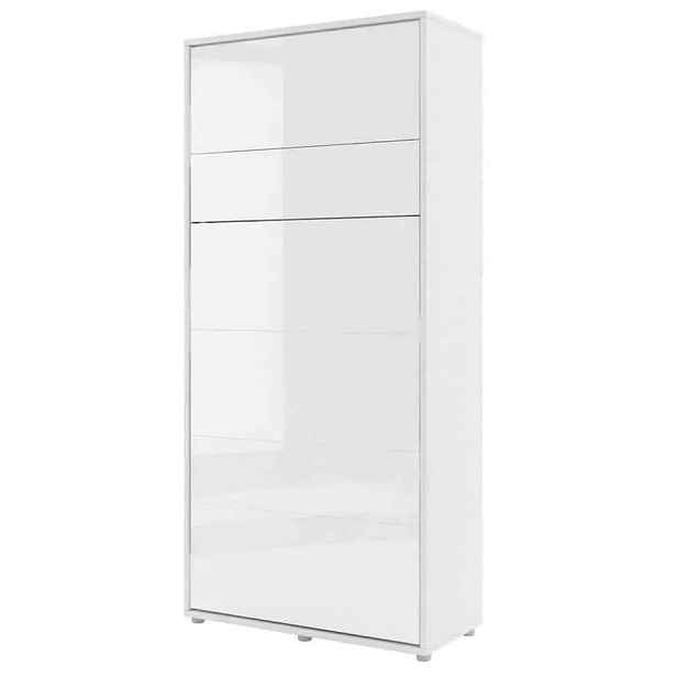 Casarredo Výklopná postel 90 REBECCA bílá lesk/bílá mat