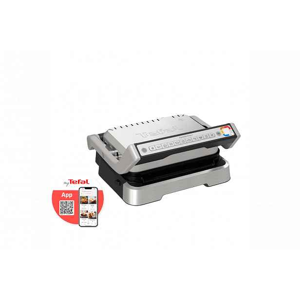 Elektrický inteligentní gril Tefal Optigrill 2v1 Inox GC772D30