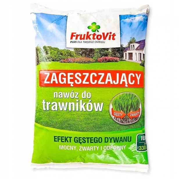 Fruktovit Plus Zahušťovací Hnojivo Pro Trávník 10 Kg Granulát