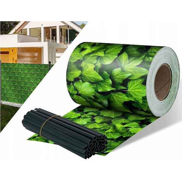 Kryt z Pvc na roli, krycí rohož 19 cm x 35 m s motivem listů