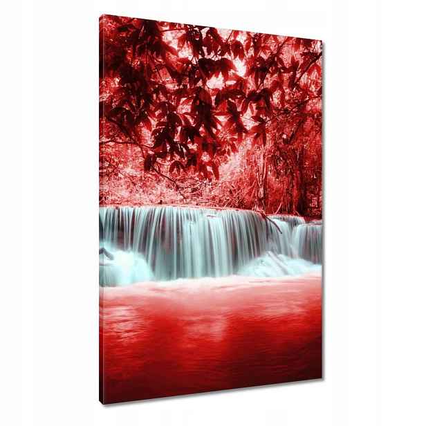 Obrazy 60x90 Červený vodopád Kaskáda