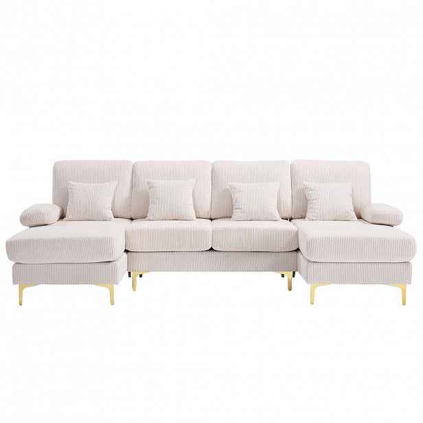 U-SEDACÍ SOUPRAVA 265/135/88 cm Béžová
