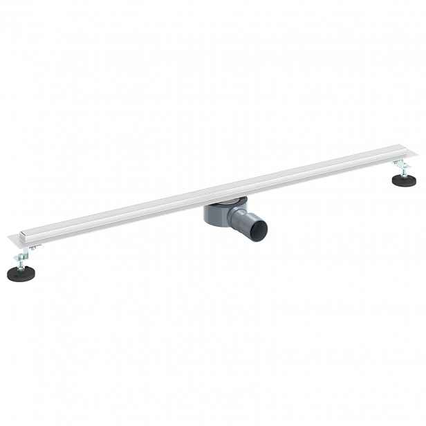 vidaXL 360° odtok na sprchu s slim modelem Stříbrná 100 cm