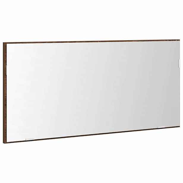 vidaXL Zrcadlo Hnědý dub 80 x 37 cm Sklo a inženýrské dřevo