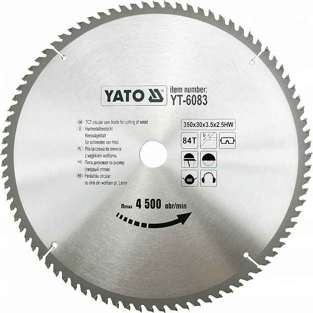 Yato Kotoučová Pila 350X84TX30 MM YT-6083