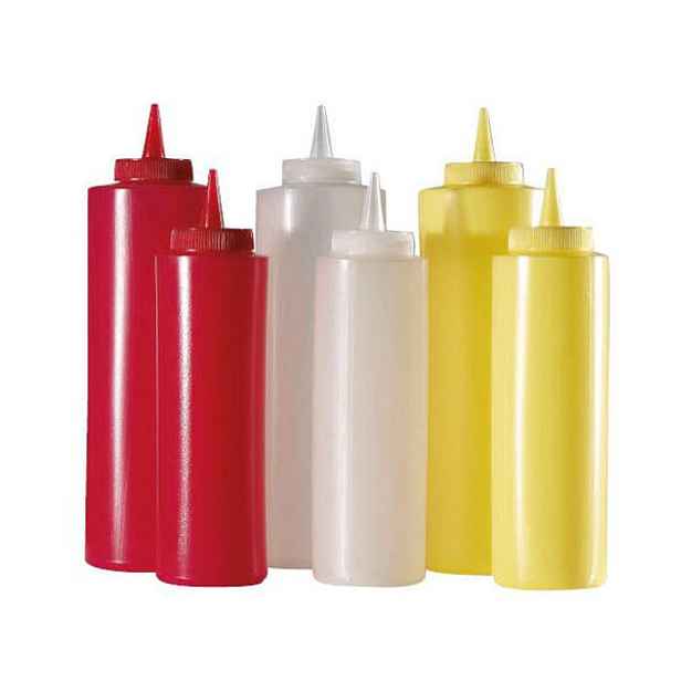 láhev 0,36l SAUCE-omáčky, špička, MIX, plast