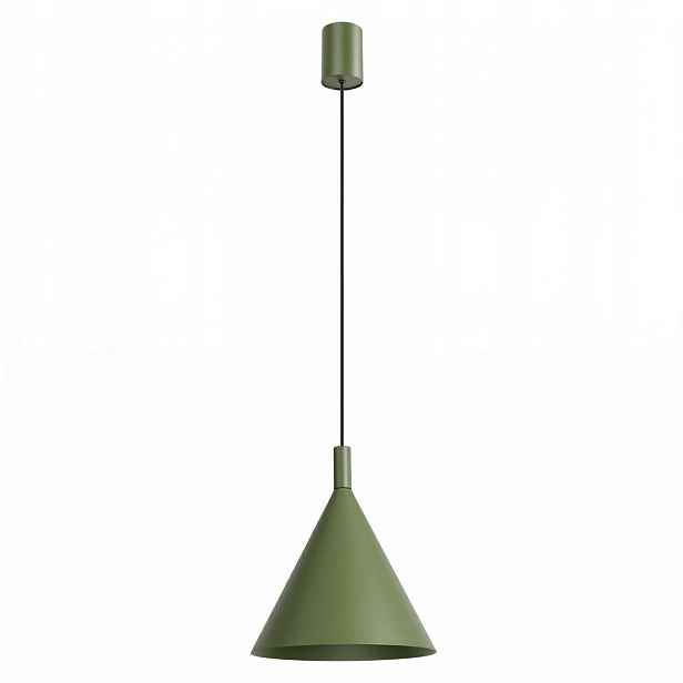 Sollux lighting závěsná lampa nox zelená olivová fi25cm e27 15w
