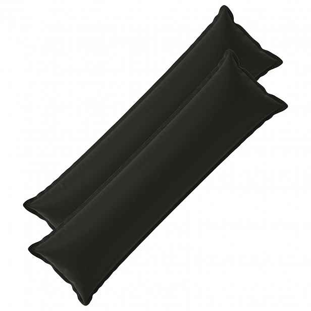 vidaXL Povlak na polštář 2 ks HOUTEN Černá 40 x 145 cm Polyester