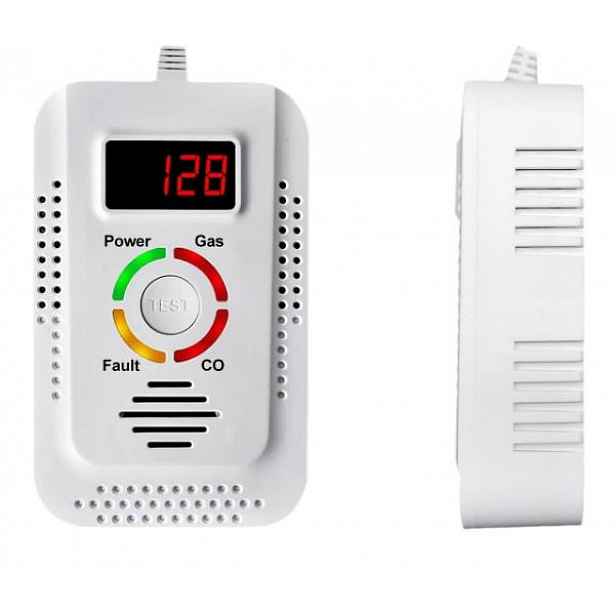 Detektor Detektor Plynu Lpg A Oxidu Uhelnatého Každých 9 V 240 V Alarm 2 V 1