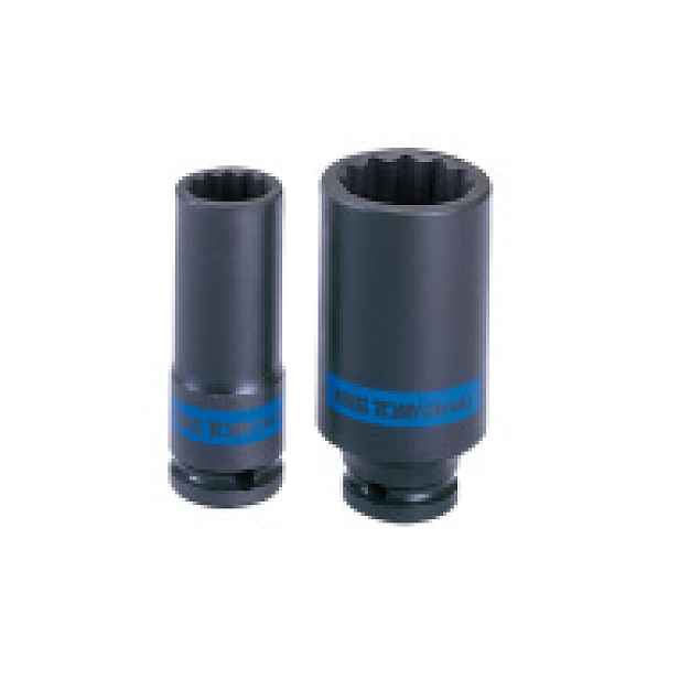 Hlavice nástrčná rázová tenkostěnná prodloužená King Tony 1/2 CrMo 12 hran, 30 mm 493030M
