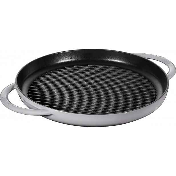 Litinový gril Staub 30 cm, grafitově šedá
