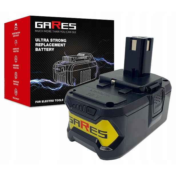 Akumulátor Gares pro Ryobi RC18150U RRS1801 System One+ 18V 5Ah