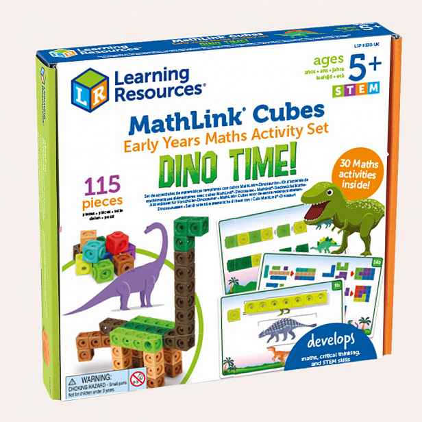 Learning Resources Sada aktivit pro rané matematické vzdělávání MathLink® Cubes – Dinosauři