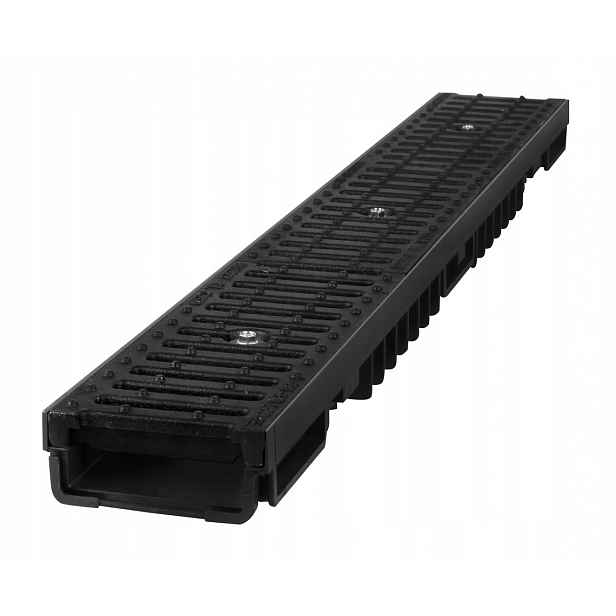 Lineární Odvodnění Koryto plast/litina h55 B125 (12,5 tuny)