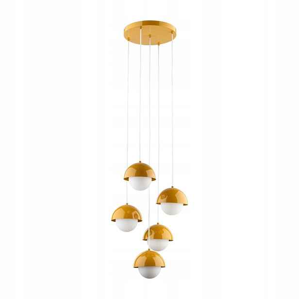 Stropní lampa Pendel Lustr Bono Ochra 5xG9 32 cm Moderní Tk Lighting