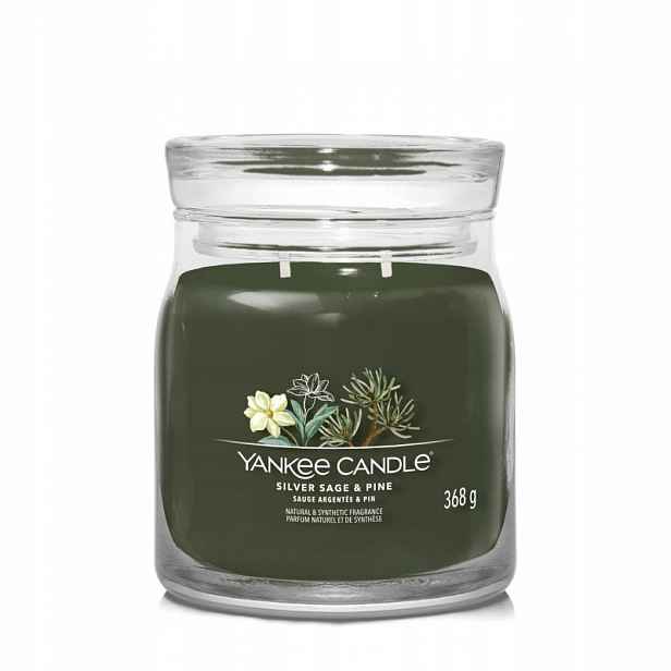 Vonná svíčka Střední sójová svíčka Silver Sage & Pine Yankee Candle