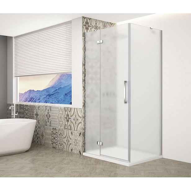 Gelco Trinity - Sprchový kout 110x90 cm, levé, matné sklo/chrom GT5690-11ML-CH