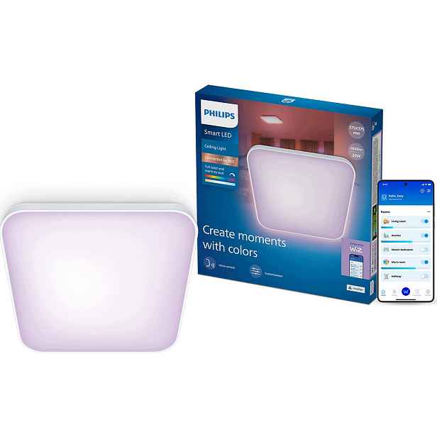 Stropní Svítidlo Led Stropní Svítidlo 24W Rgb Philips Smart Inteligentní WiFi aplikace