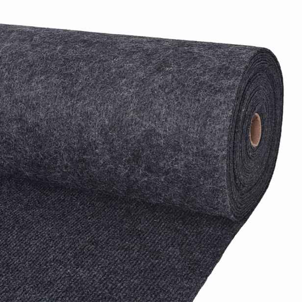 vidaXL Koberec Antracitová 1,2 x 10 m Polyester