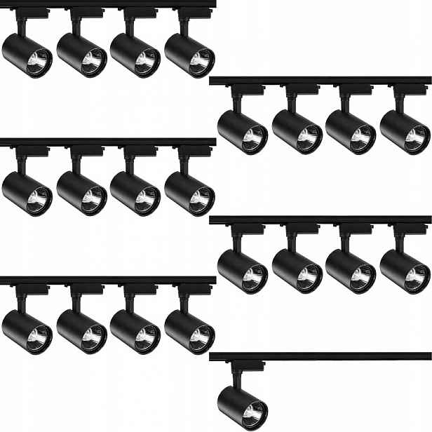 21 X Kolejnicový Reflektor Led Lampa Systém Kolejnicového Osvětlení Kolejnicový Kabel