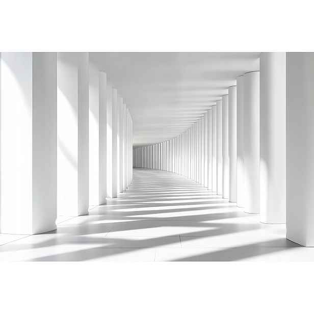 Fototapeta Flizelina Iluze Hloubka Tunel Chodba Sloupy 3D 416x290 130g