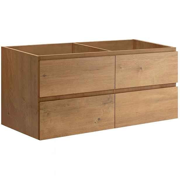 Koupelnová skříňka pod umyvadlo Carole - dub medový - 119x48x45 cm