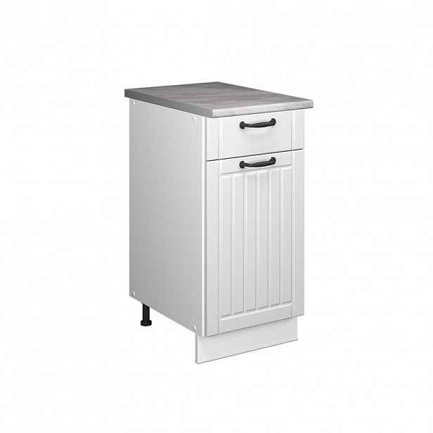 Vicco SPODNÍ SKŘÍŇKA PRO DŘEZ/VARNOU DESKU Fame-Line, Bílý venkovský dům/Bílá, 40 cm, PD Mramor