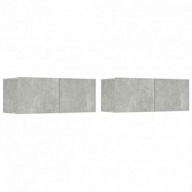 vidaXL TV skříňky 2 ks betonově šedé 80x30x30 cm kompozitní dřevo